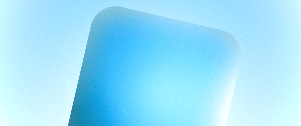 Abstract composition featuring a smooth, rounded blue shape against a light blue background, suggesting a serene and airy atmosphere.